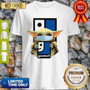Star Wars Baby Yoda Mask Hug Goodwill COVID-19 Shirt