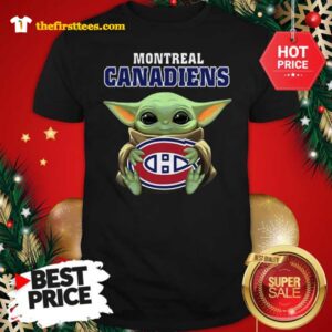 Official A Good Baby Groot Hug Montreal Canadiens Star Wars Shirt