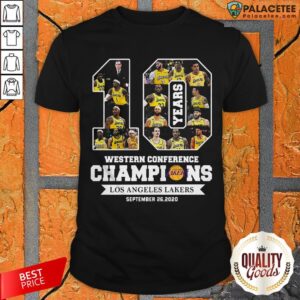 10 Western Conference Champions Los Angeles Lakers Shirt