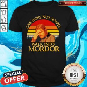 Top One Does Not Simply Walk Into Mordor Vintage Shirt