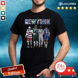 Premium New York City New York Yankees New York Jets New York Knicks Becton Barrett Signatures Shirt