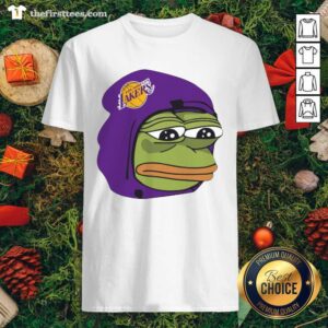Cool Los Angeles Lakers Sad Pepe The Frog Shirt