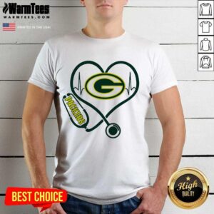 Nice Heartbeat Nurse Green Bay Packers Shirt