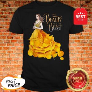 Official Disney Beauty And The Beast Belle Golden Dress Graphic Shirt