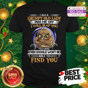 Pretty Owl I Am A Grumpy Old Lady Piss Me Off I Will Slap You So Hard Shirt