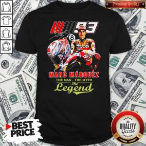 Marc Marquez The Man The Myth The Legend Signature Shirt