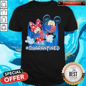 Mickey Mouse & Minnie Mouse Face Mask #Quaranrined Perfect Top Shirt
