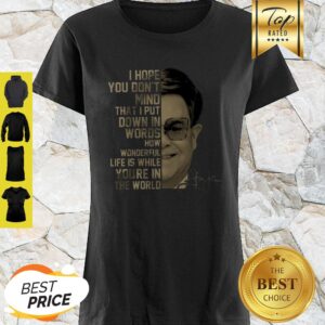 Elton John Signature Your Song Lyrics Shirt