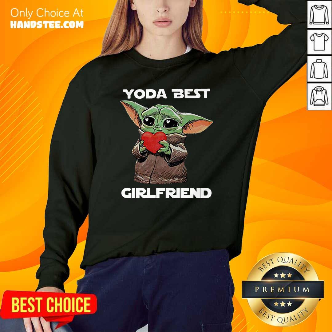 Awesome Baby Yoda Hug Heart Best Girlfriend Shirt