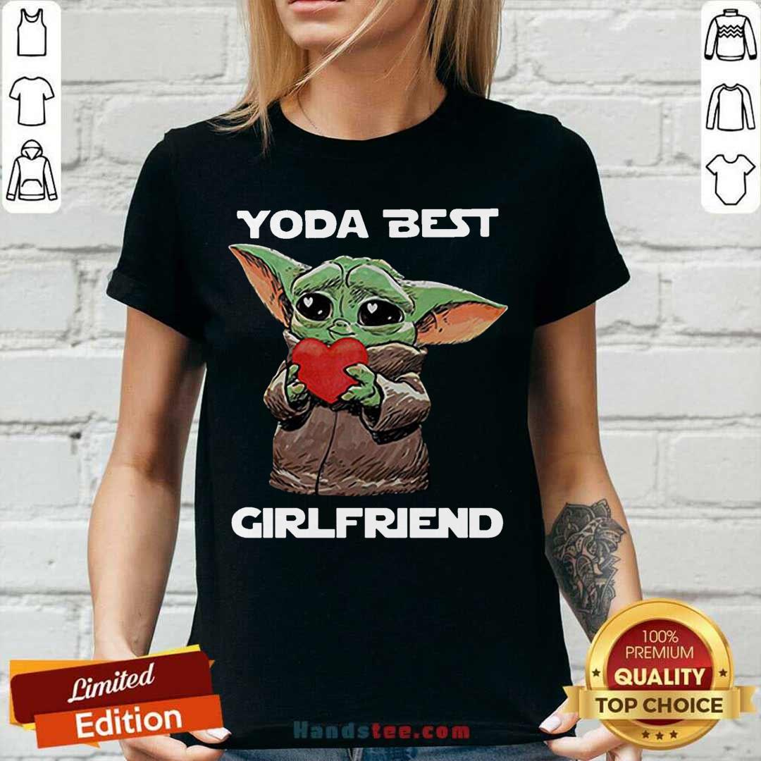 Awesome Baby Yoda Hug Heart Best Girlfriend Shirt