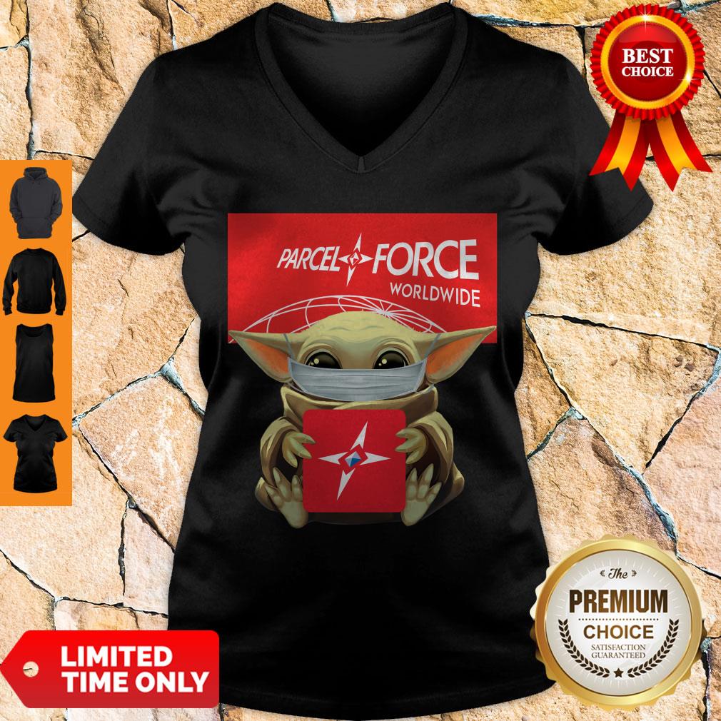 Awesome Baby Yoda Mask Hug Parcelforce Worldwide shirt