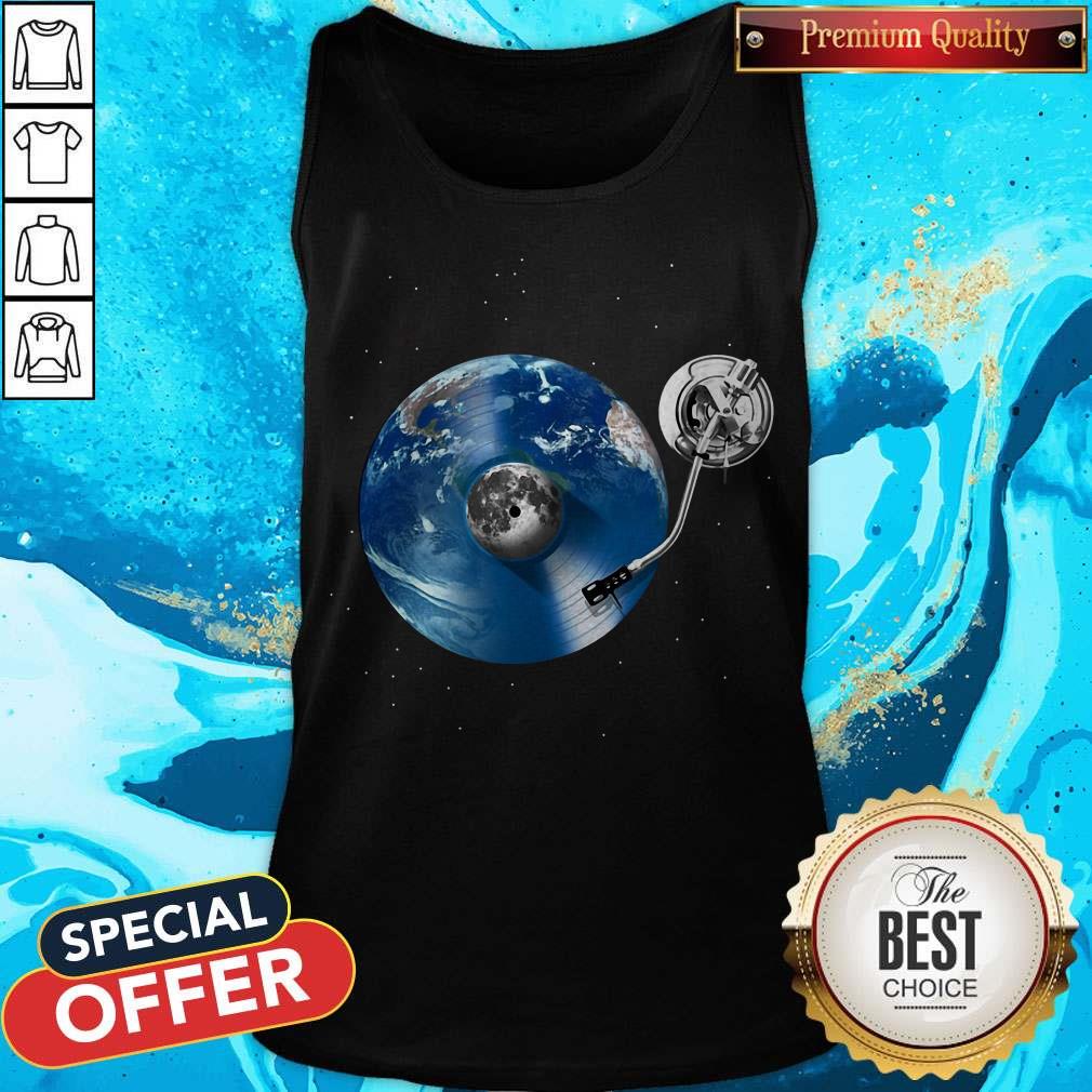 Awesome Disc Jockey Vinyl Earth Shirt