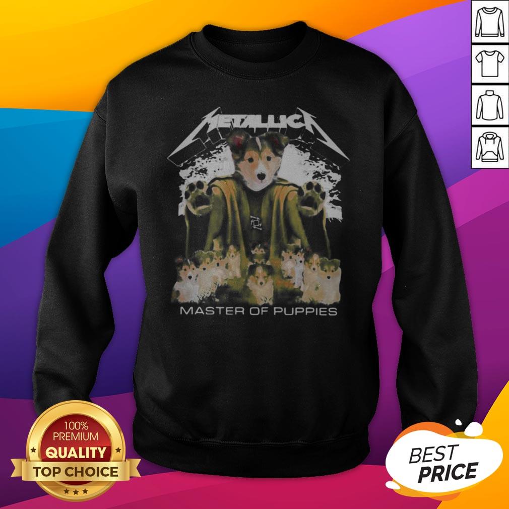 Awesome Labrador Husky Metallica Master Of Puppies Shirt