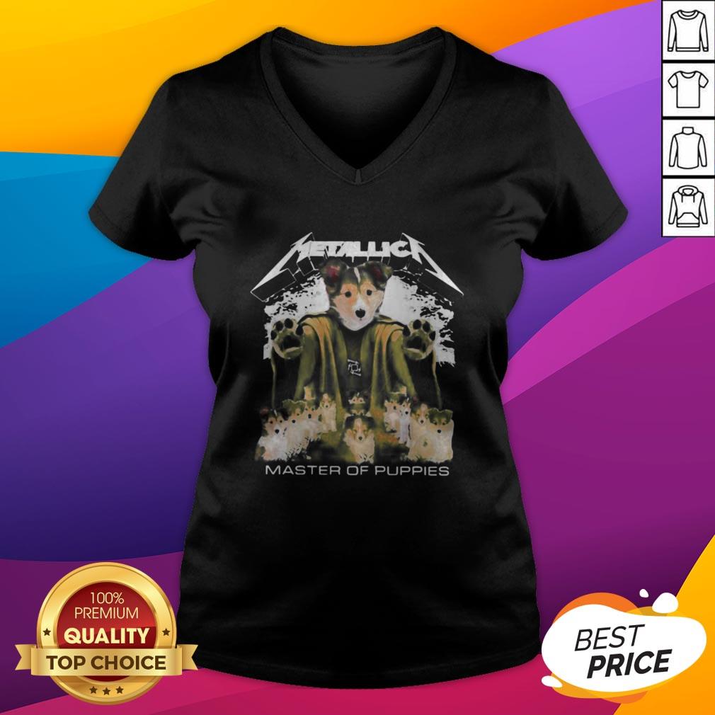 Awesome Labrador Husky Metallica Master Of Puppies Shirt