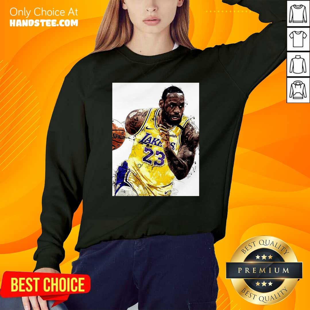 Awesome Lebron James 23 Los Angeles Laker Shirt