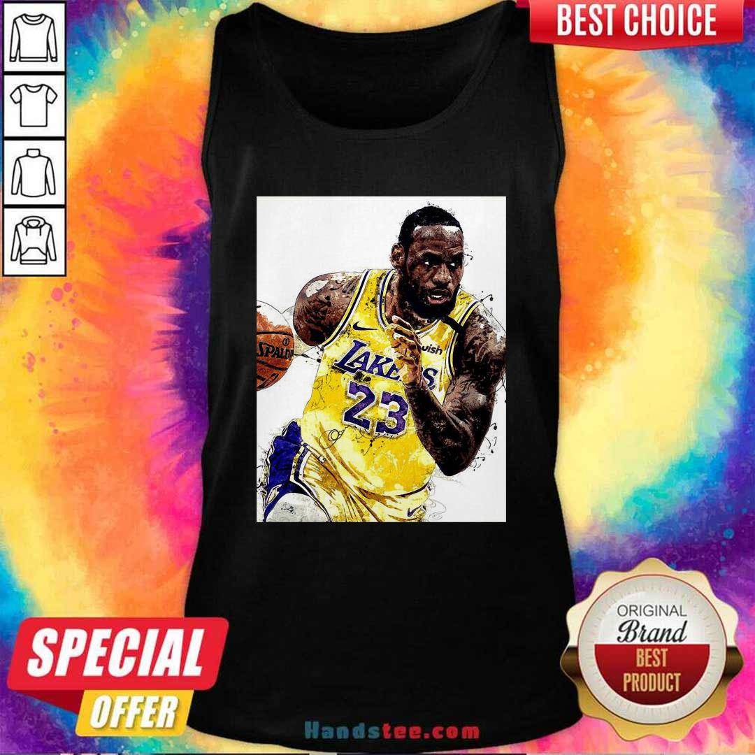 Awesome Lebron James 23 Los Angeles Laker Shirt