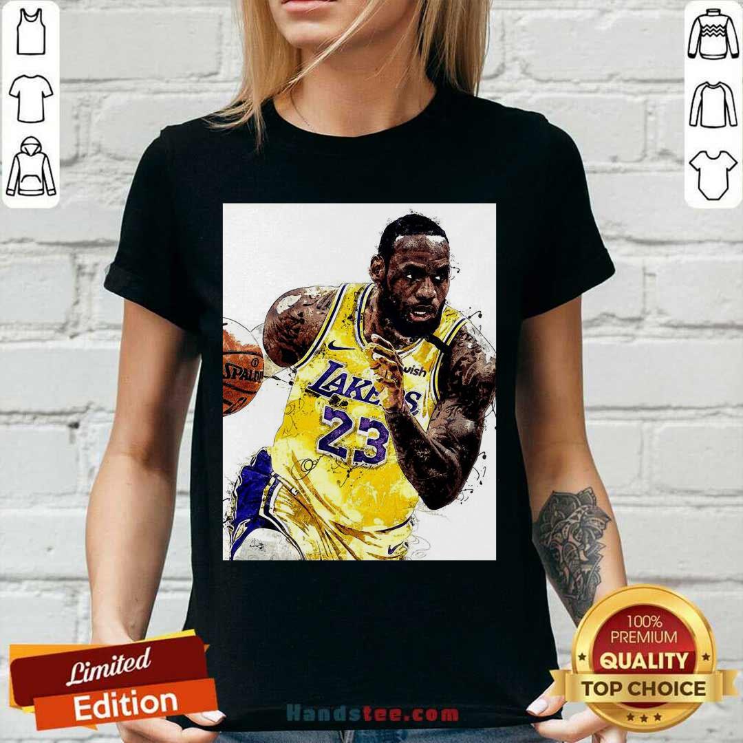 Awesome Lebron James 23 Los Angeles Laker Shirt