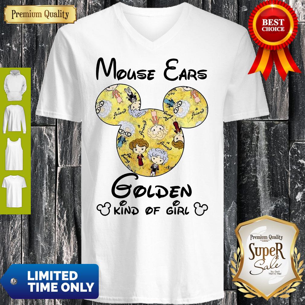 Awesome Mouse Ears Golden Kind Of Girl Mickey Mouse Shirt