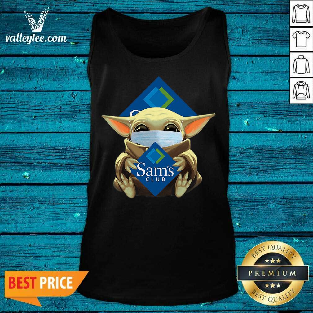 Awesome Star Baby Yoda Mask Hug Sams Club Covid-19 Shirt