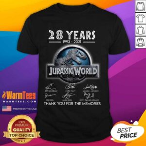 Official 28 Years Great Jurassic World Shirt