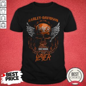 Official Skull Harley Davidson Motorcycles Slayer T-Shirt