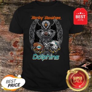 Official Harley Davidson Mashup Miami Dolphins Shirt