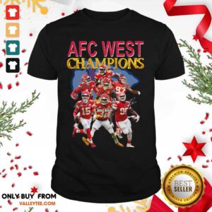 Cute Kansas City Chiefs AFC West Champions Signatures Shirt