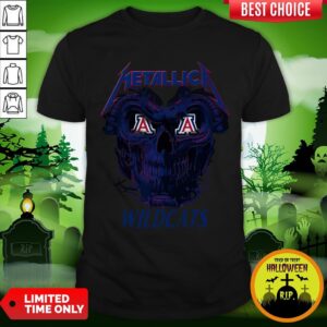 Cute Skull Metallica Arizona Wildcats Shirt