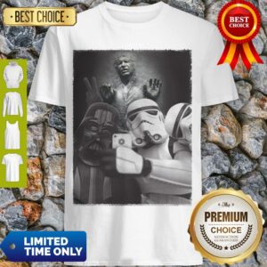 Star Wars Darth Vader And Stormtroopers Selfie Han Solo Frozen Carbonite Shirt