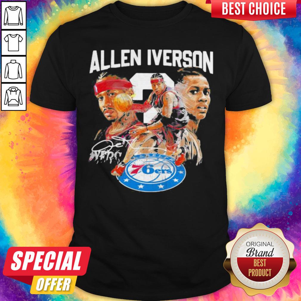 Basketball Allen Iverson Philadelphia 76ers Signature Shirt