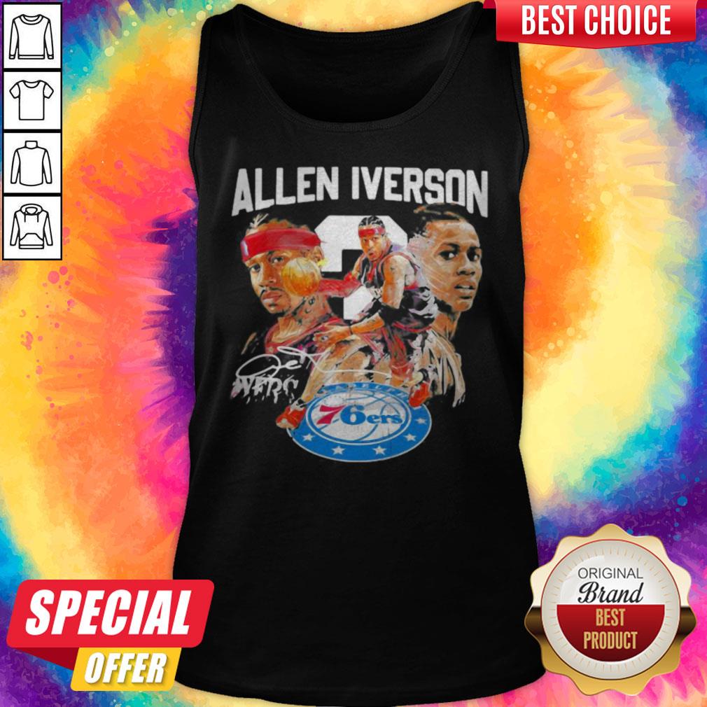 Basketball Allen Iverson Philadelphia 76ers Signature Shirt