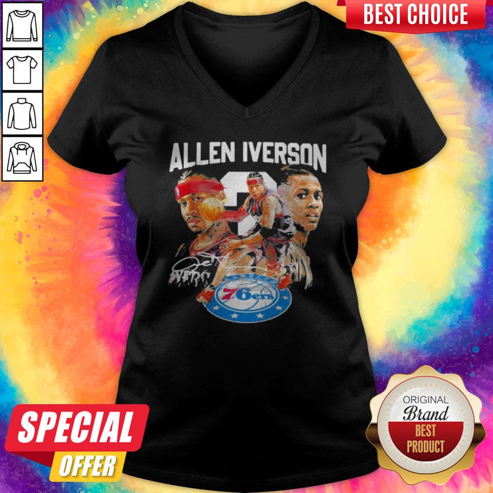 Basketball Allen Iverson Philadelphia 76ers Signature Shirt