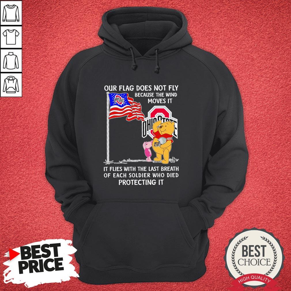 Bear And Pig Our Flag Does Not Fly Because The Wind Moves It Ohio State Shirt
