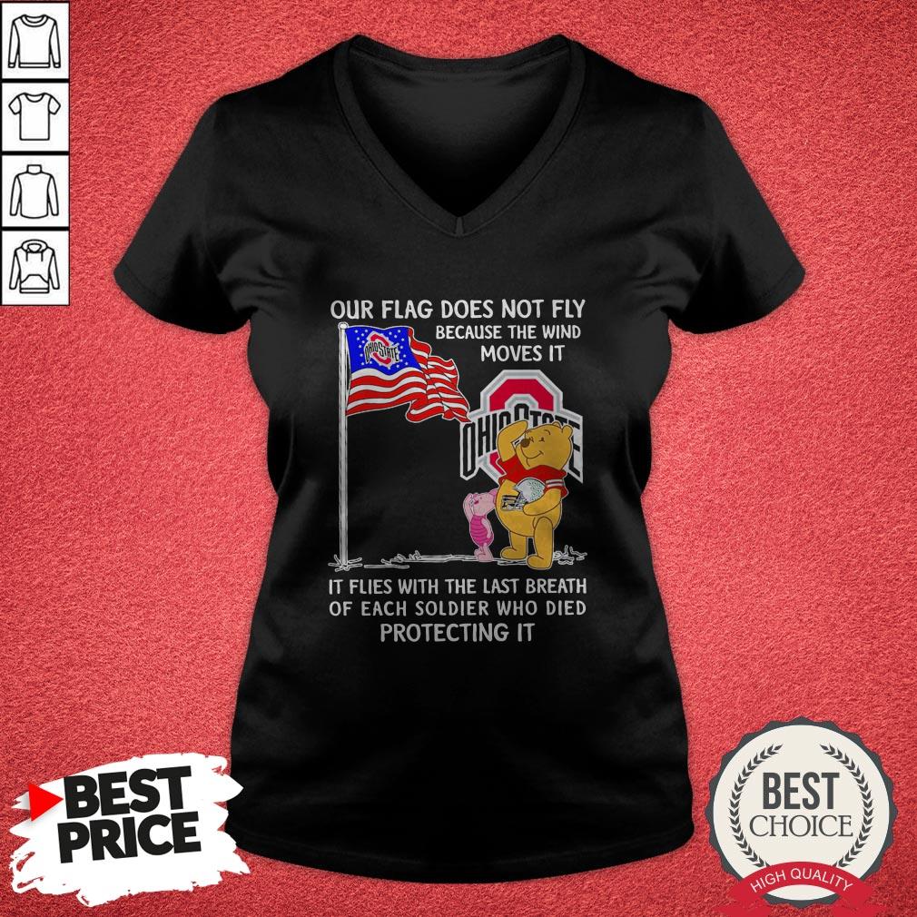 Bear And Pig Our Flag Does Not Fly Because The Wind Moves It Ohio State Shirt