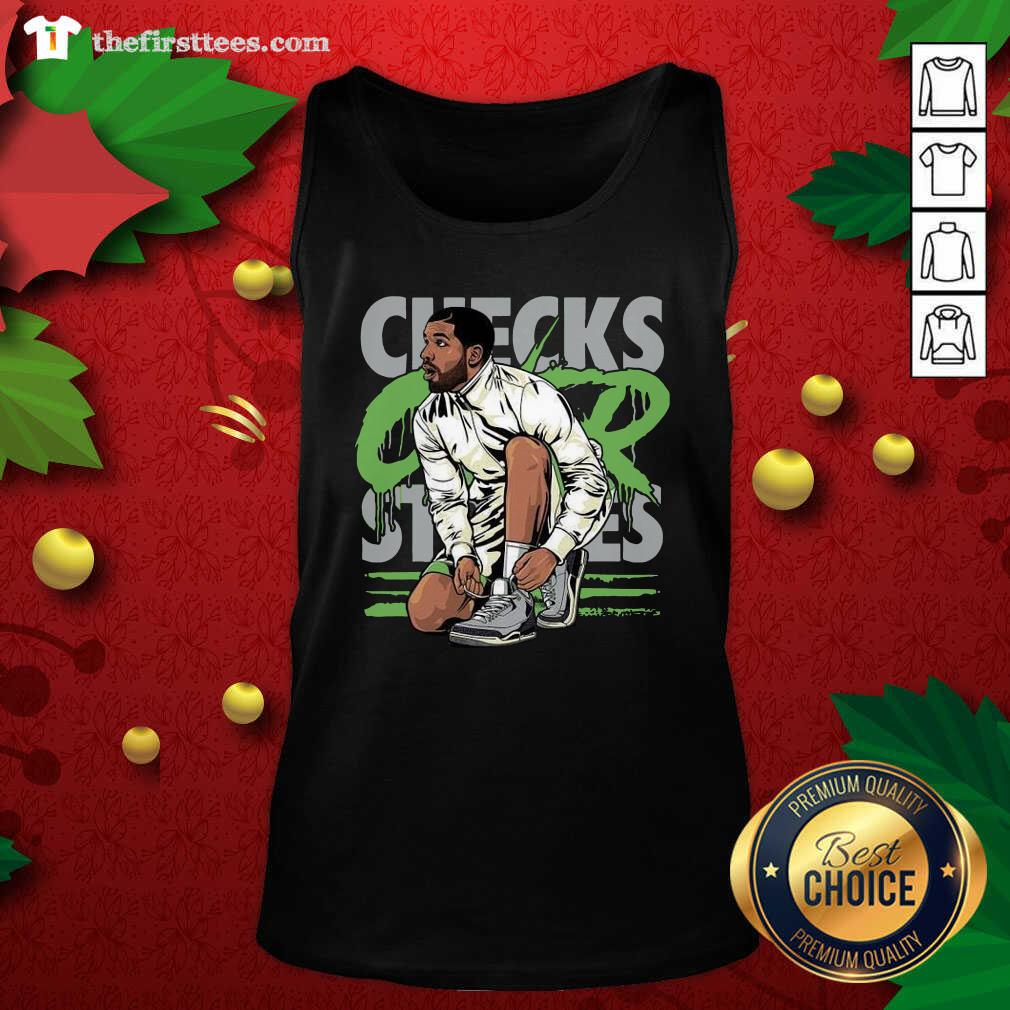 Beautiful Air Jordan 3 Chlorophyll Drake Checks Over Stripes Shirt