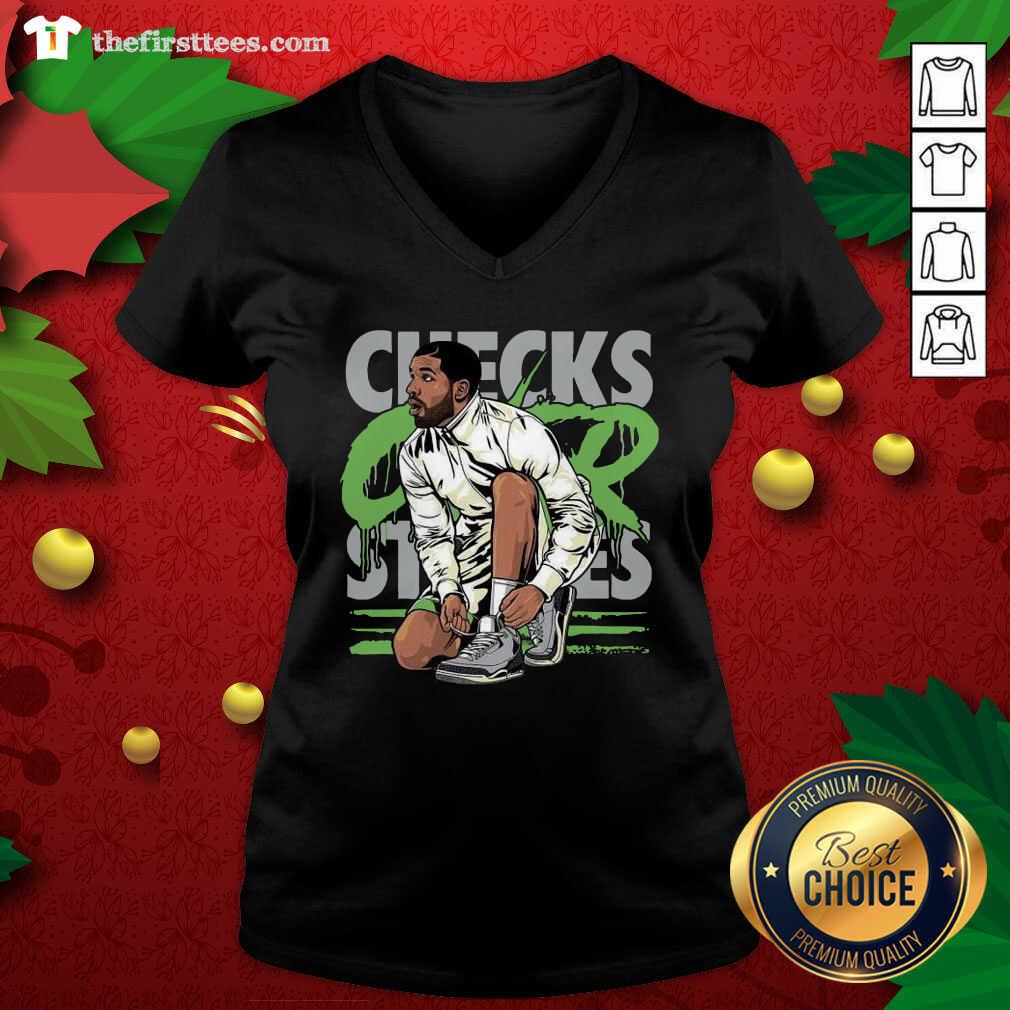 Beautiful Air Jordan 3 Chlorophyll Drake Checks Over Stripes Shirt