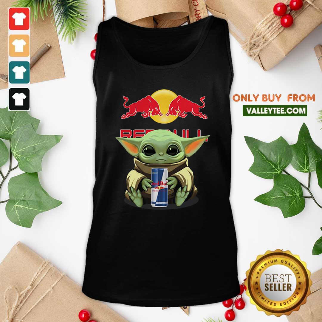 Beautiful Baby Yoda Hugs Red Bull Shirt