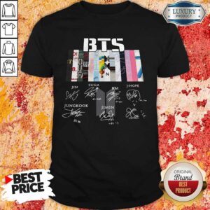 Good BTS Graphic Signatures Shirt