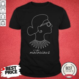 Notorious Ruth Bader Ginsburg Profile Line Drawing Shirt