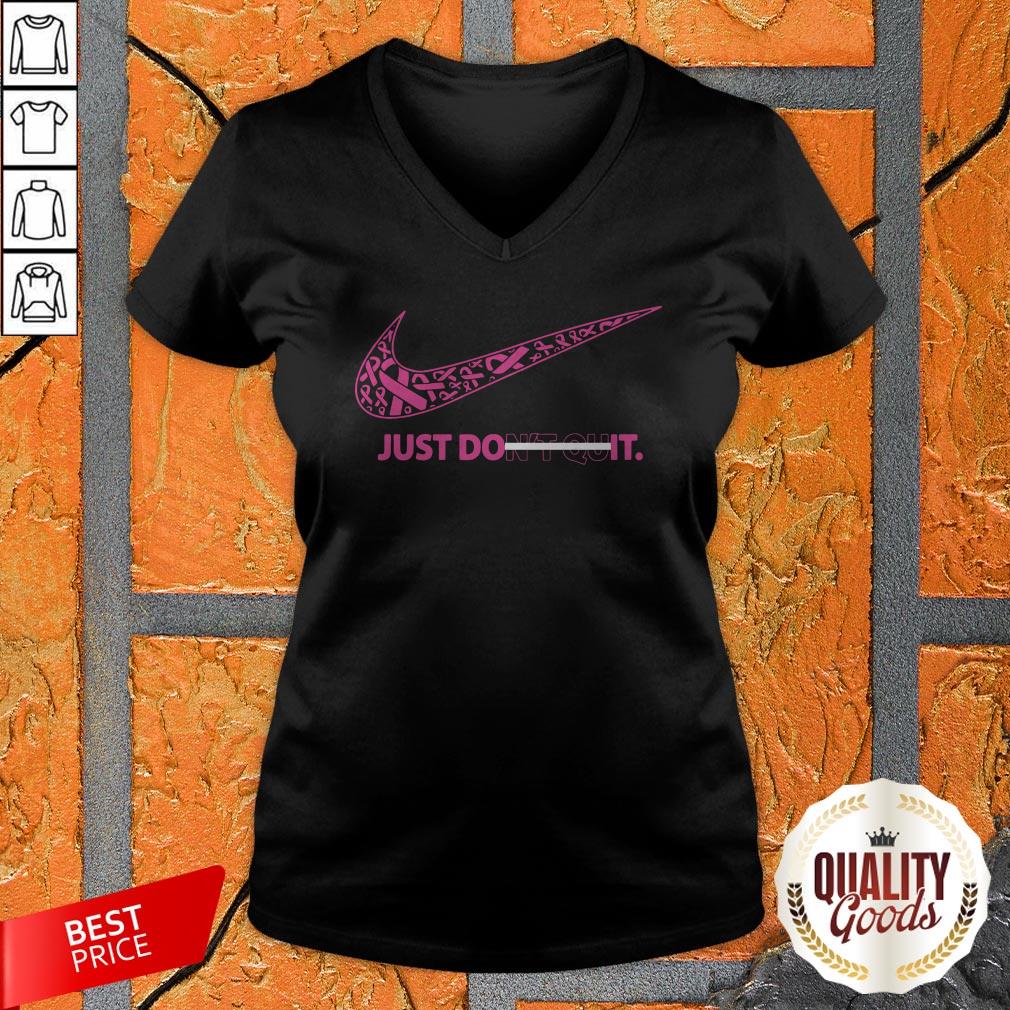 Breast Cancer Awareness Nike Just Don't Quit Shirt