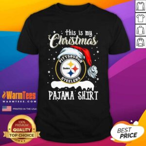 Pretty This Is My Christmas Pittsburgh Steelers Pajama Shirt