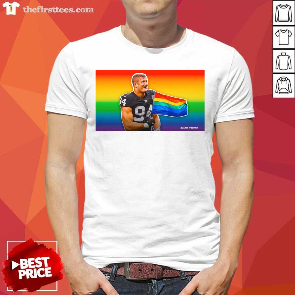Carl Nassib LGBT Flag Shirt