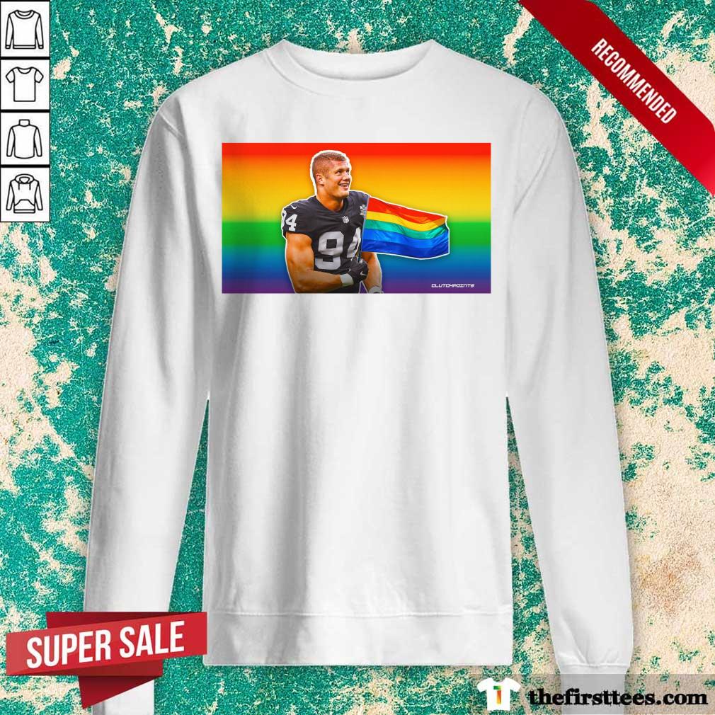 Carl Nassib LGBT Flag Shirt