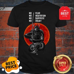 Official Musashi Samurai No Fear No Hesitation No Surprise No Doubt Sunset Shirt