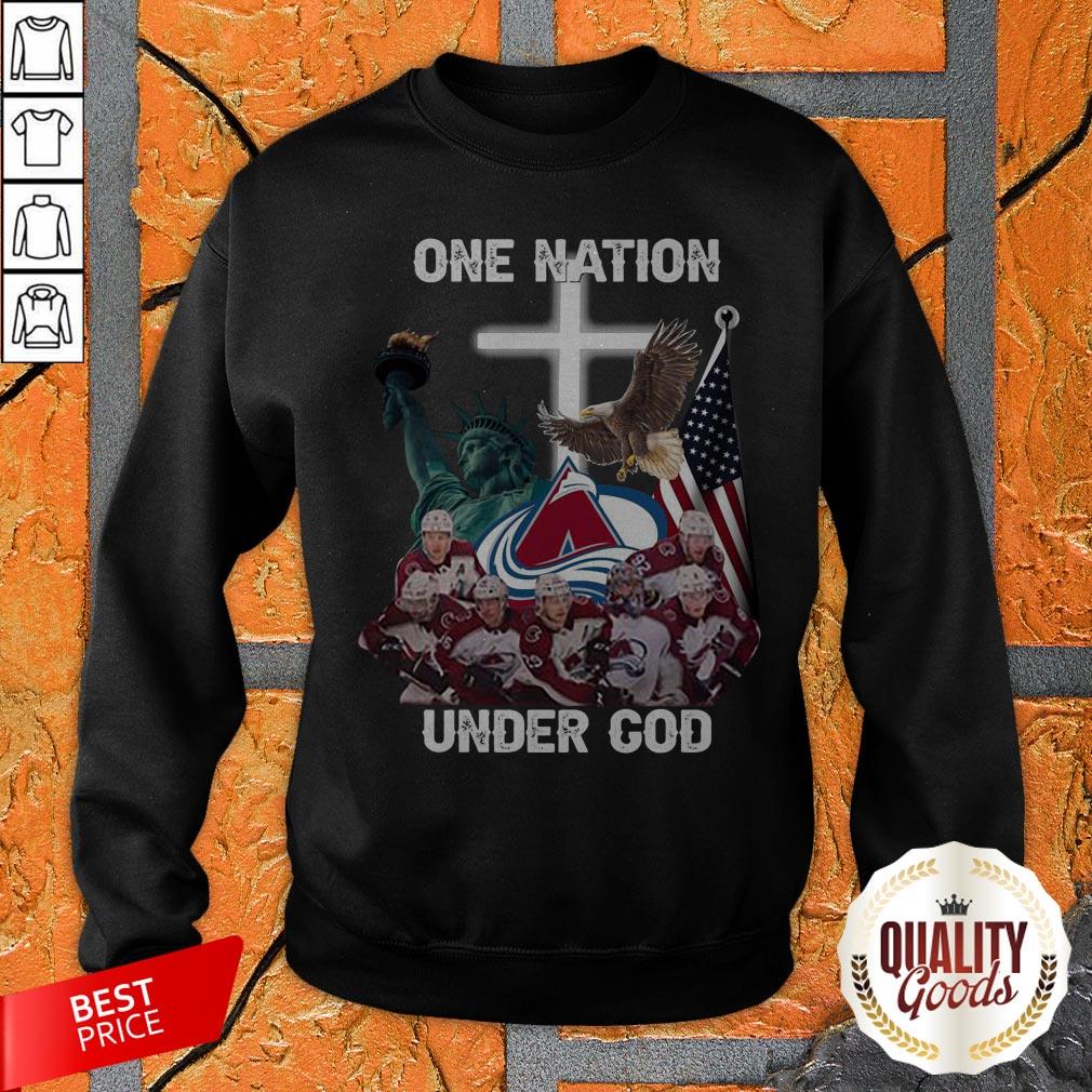 Colorado Avalanche One Nation Under God Shirt