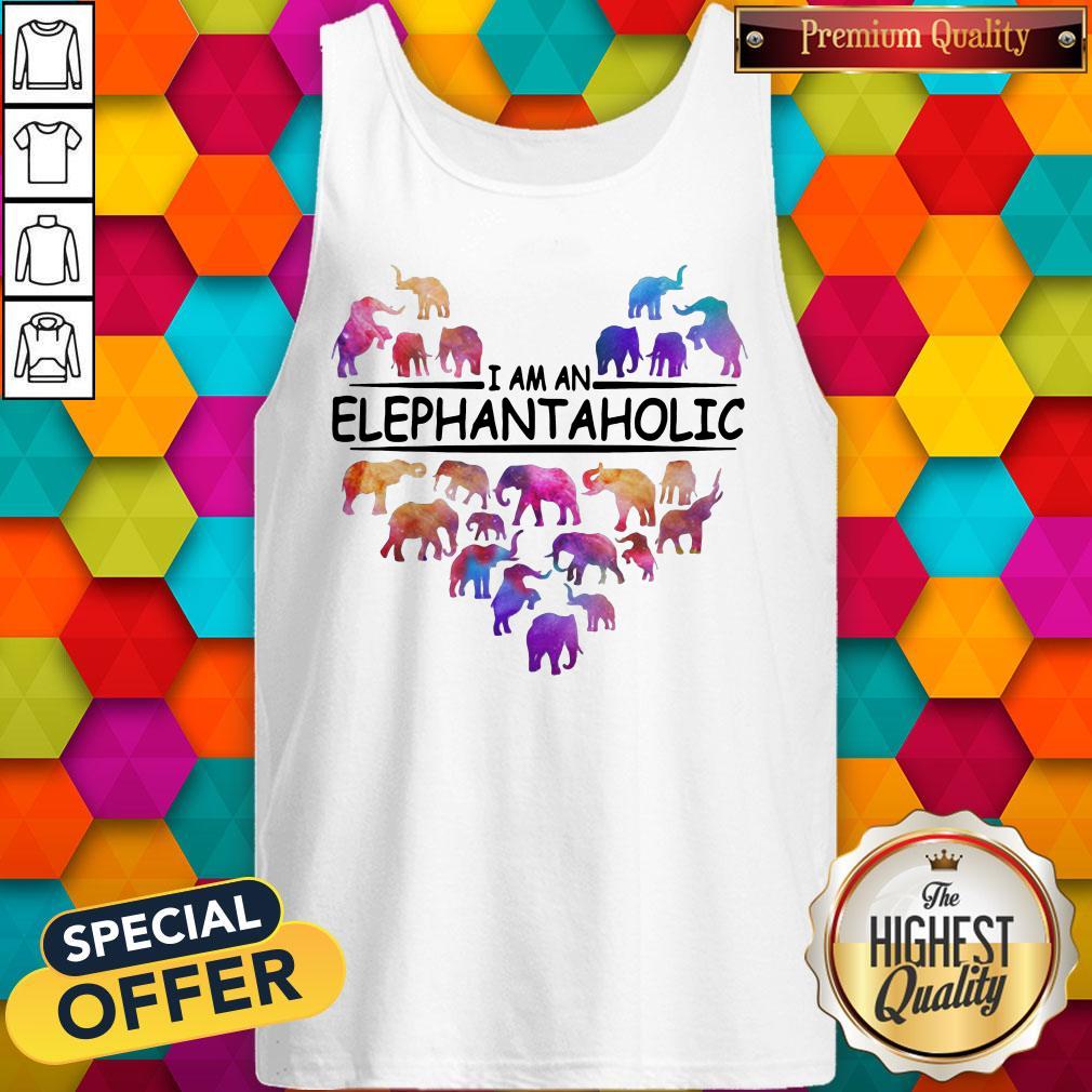 Colorful I Am An Elephant Aholic Shirt