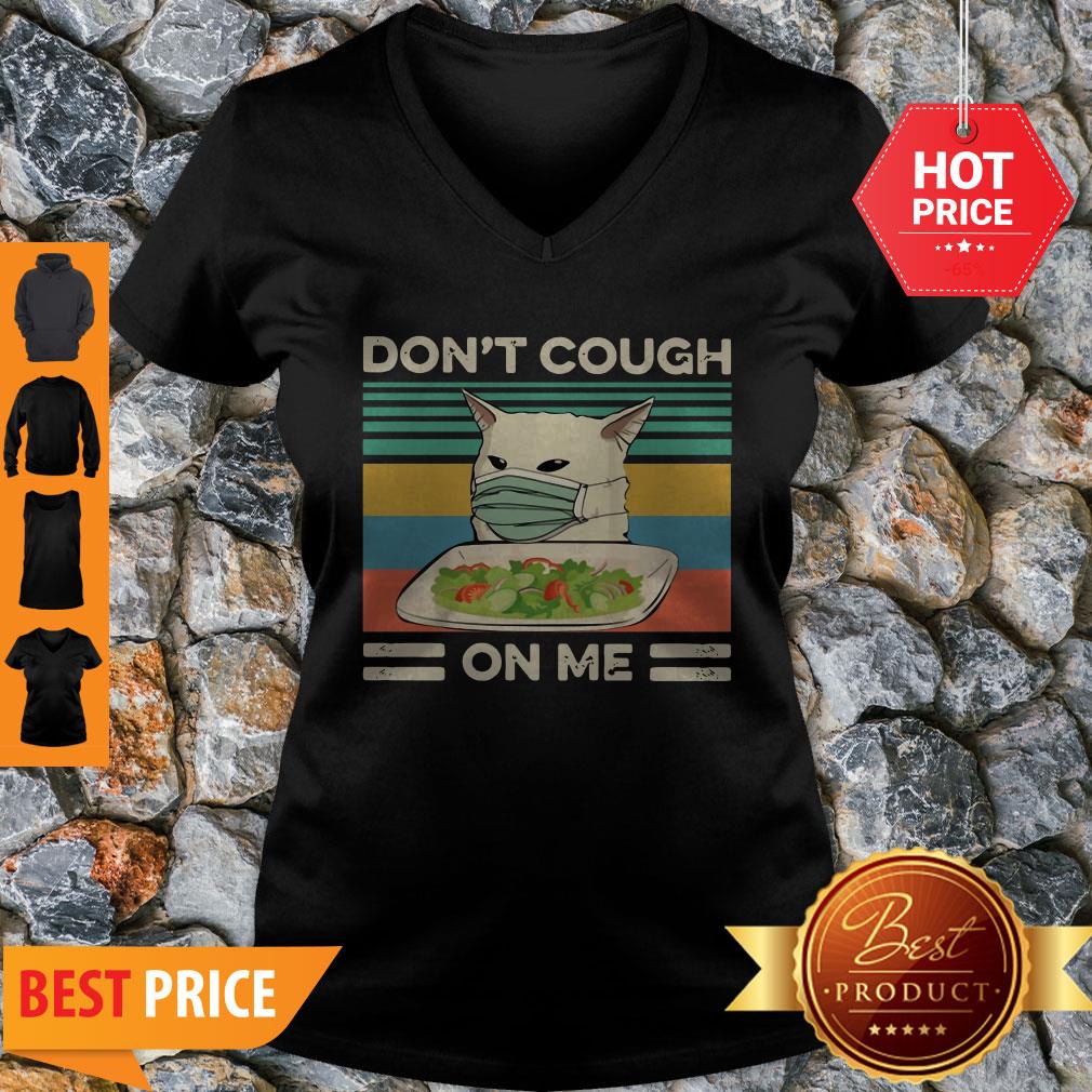 Confused Cat Meme Don’t Cough On Me Vintage Shirt