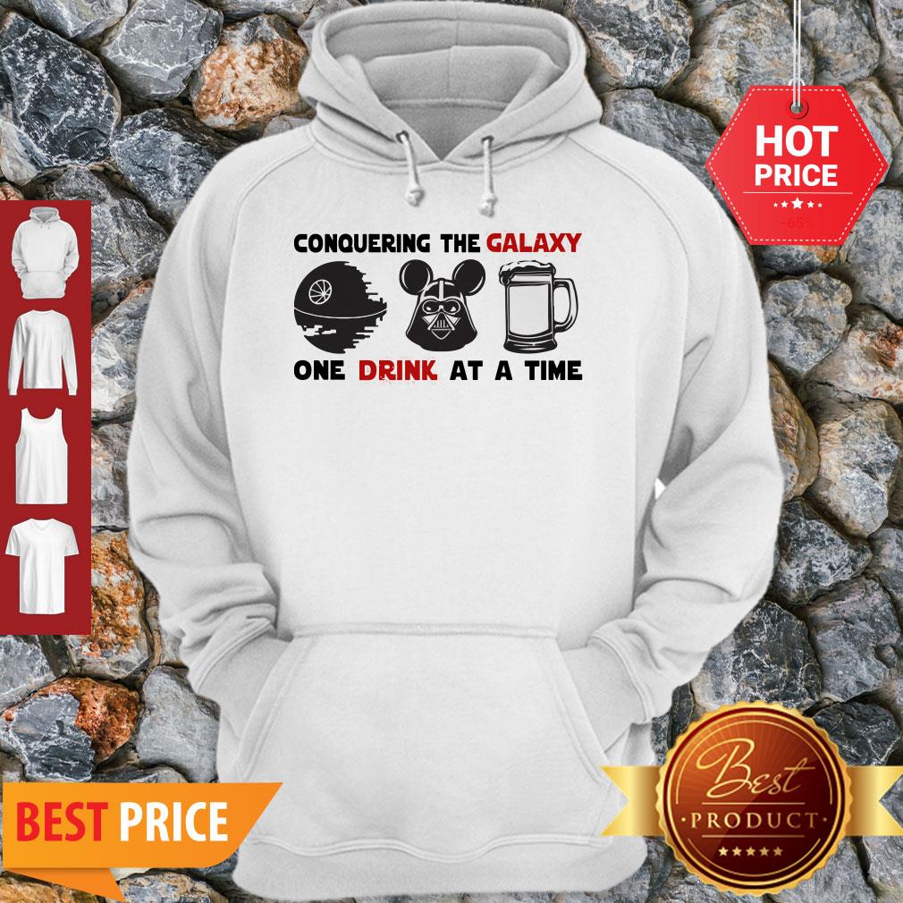 Conquering The Galaxy One Drink At A Time Mickey Darth Vader Shirt