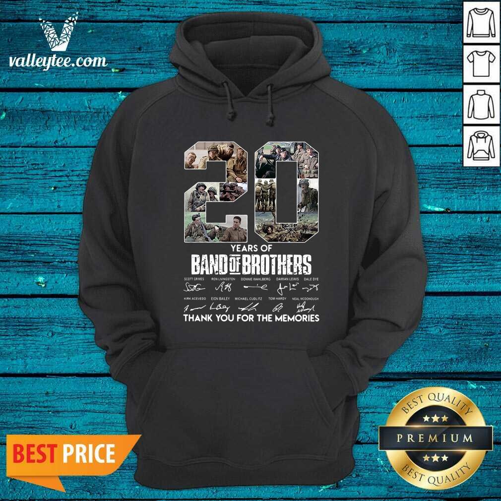 Cool 20 Years Of Band Of Brothers Signatures Thank You For The Memories Shirt
