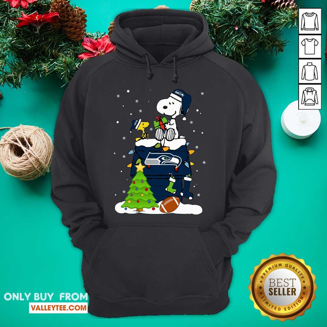Cool Snoopy Merry Christmas NFL Seahawks Unisex Shirt